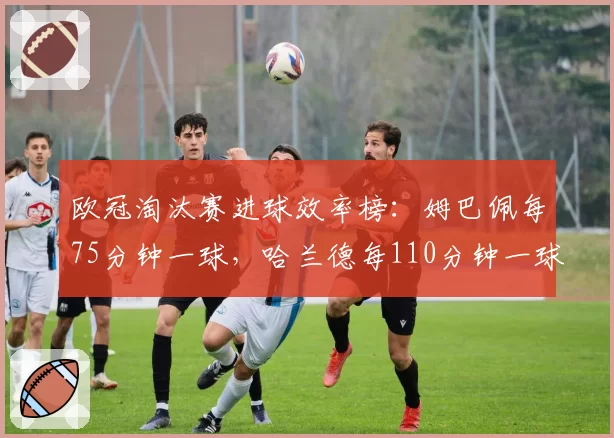 欧冠淘汰赛进球效率榜：姆巴佩每75分钟一球，哈兰德每110分钟一球