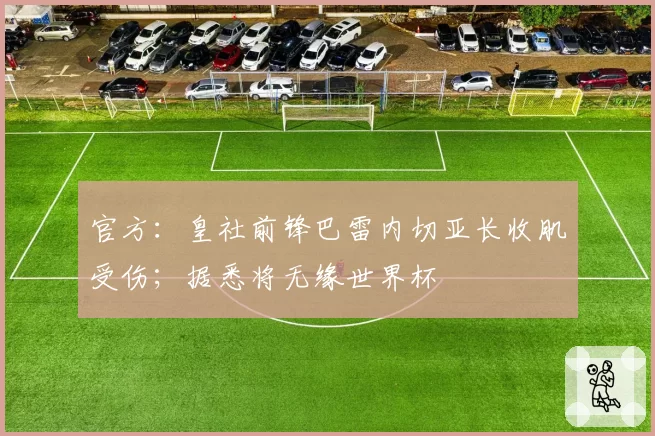 官方：皇社前锋巴雷内切亚长收肌受伤；据悉将无缘世界杯